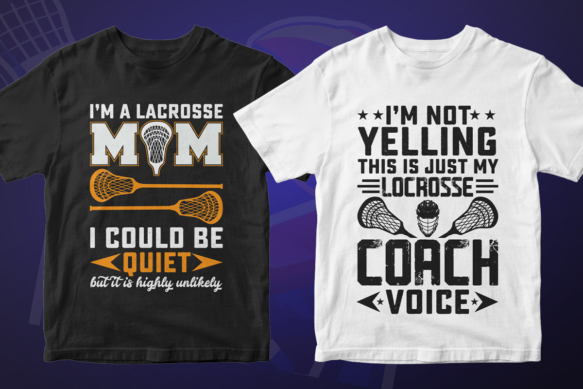 Lacrosse 50 Editable T-shirt Designs Bundle Part 2