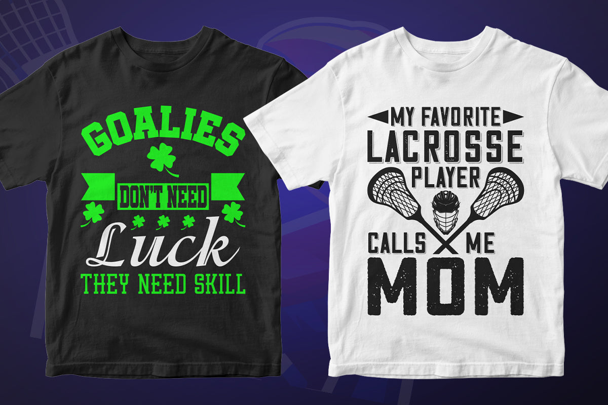 Lacrosse 50 Editable T-shirt Designs Bundle Part 2