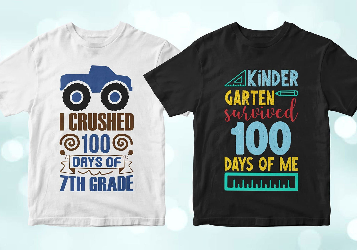 I crushed 100 days of 7th grade, Kindergarten survived 100 days of me