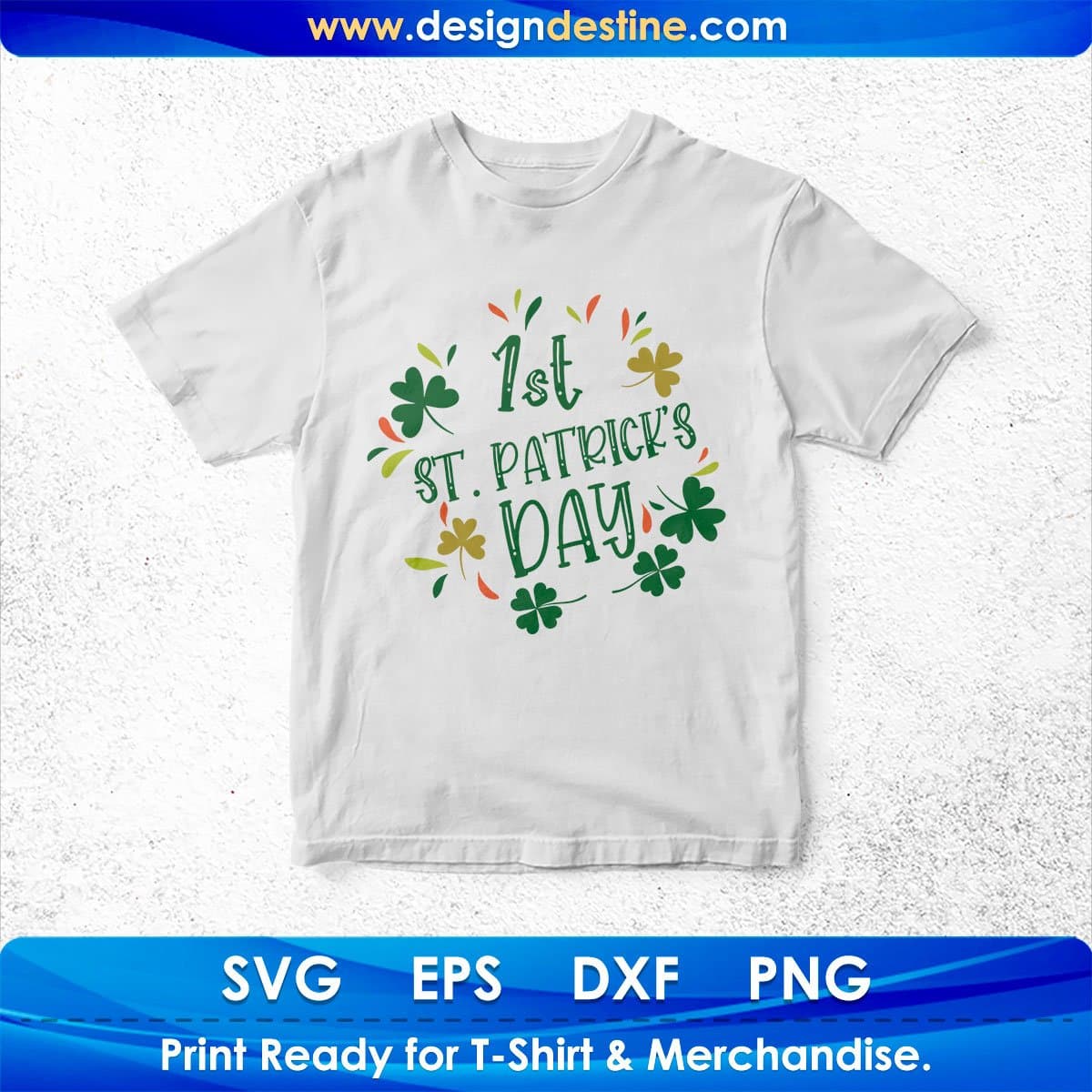 1st St. Patrick's Day T shirt Design In Svg Png Cutting Printable Files