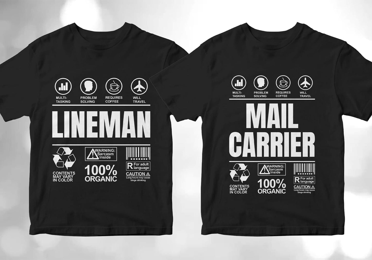 50 Funny Sarcastic Unique Gift For Professions Editable Vector T-shirt Designs Bundle