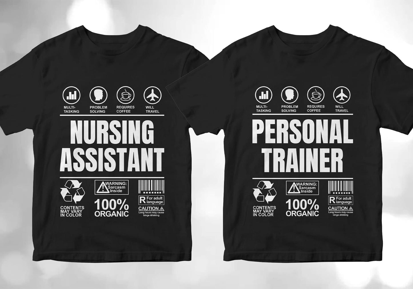 50 Funny Sarcastic Unique Gift For Professions Editable Vector T-shirt Designs Bundle