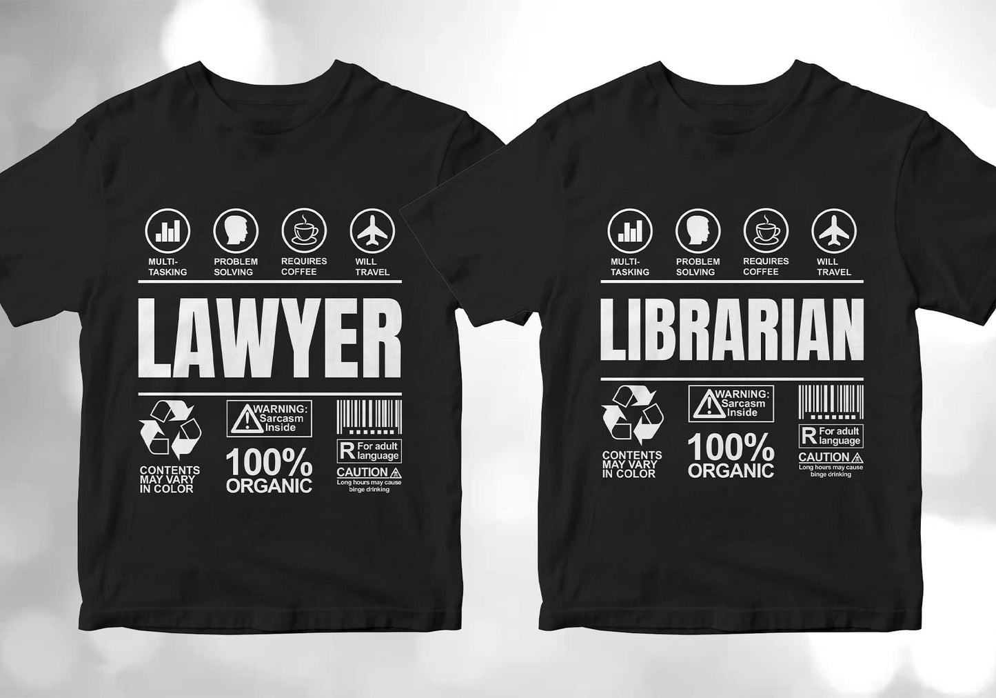 50 Funny Sarcastic Unique Gift For Professions Editable Vector T-shirt Designs Bundle