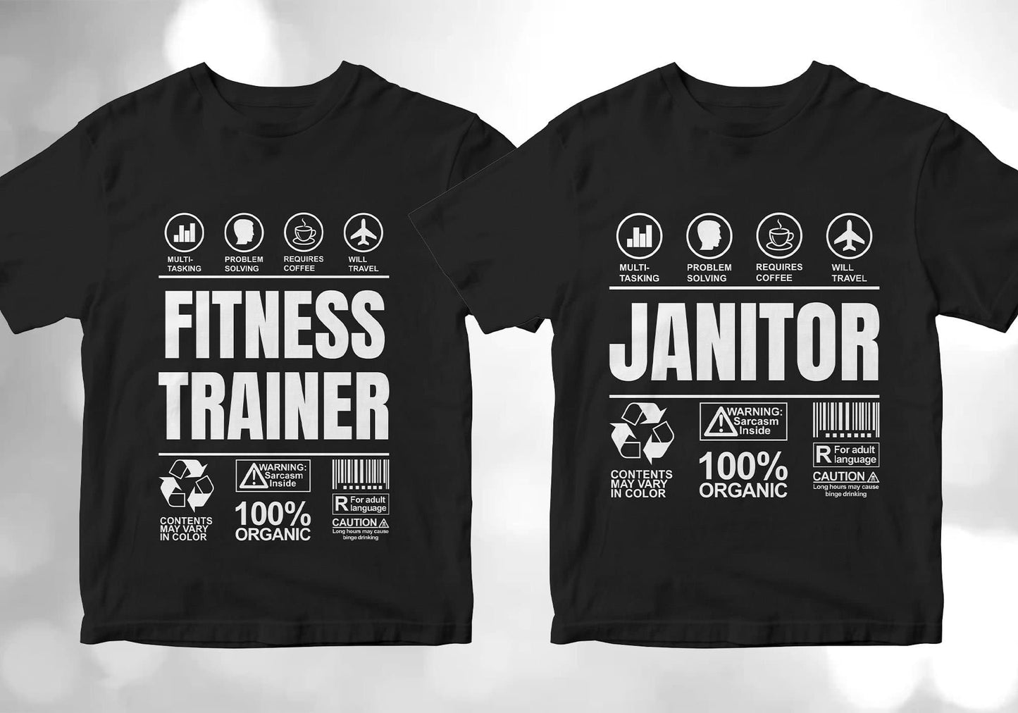 50 Funny Sarcastic Unique Gift For Professions Editable Vector T-shirt Designs Bundle
