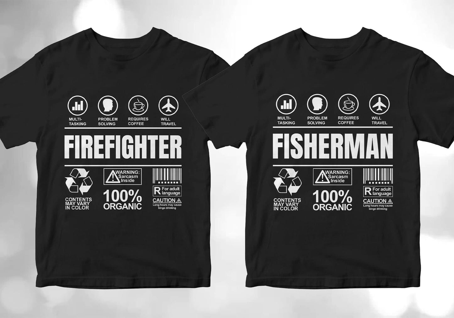 50 Funny Sarcastic Unique Gift For Professions Editable Vector T-shirt Designs Bundle