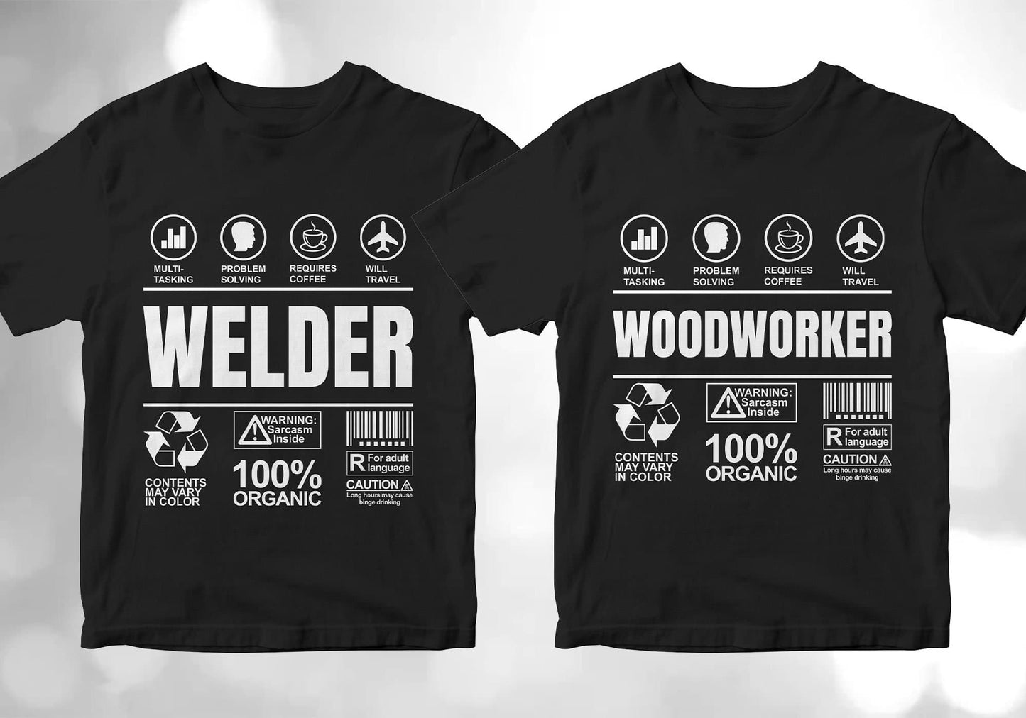50 Funny Sarcastic Unique Gift For Professions Editable Vector T-shirt Designs Bundle