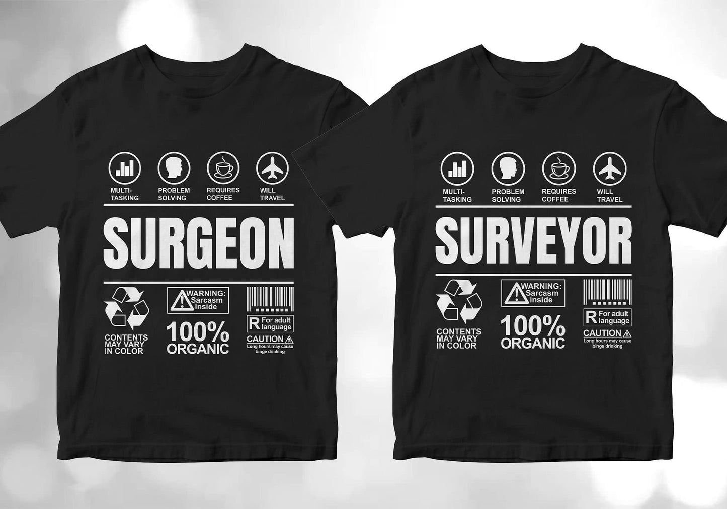 50 Funny Sarcastic Unique Gift For Professions Editable Vector T-shirt Designs Bundle