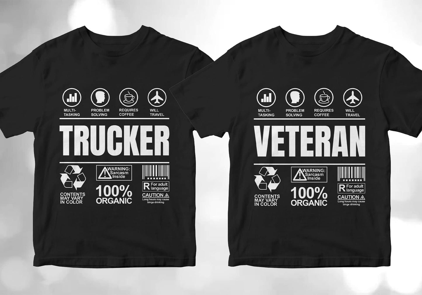50 Funny Sarcastic Unique Gift For Professions Editable Vector T-shirt Designs Bundle
