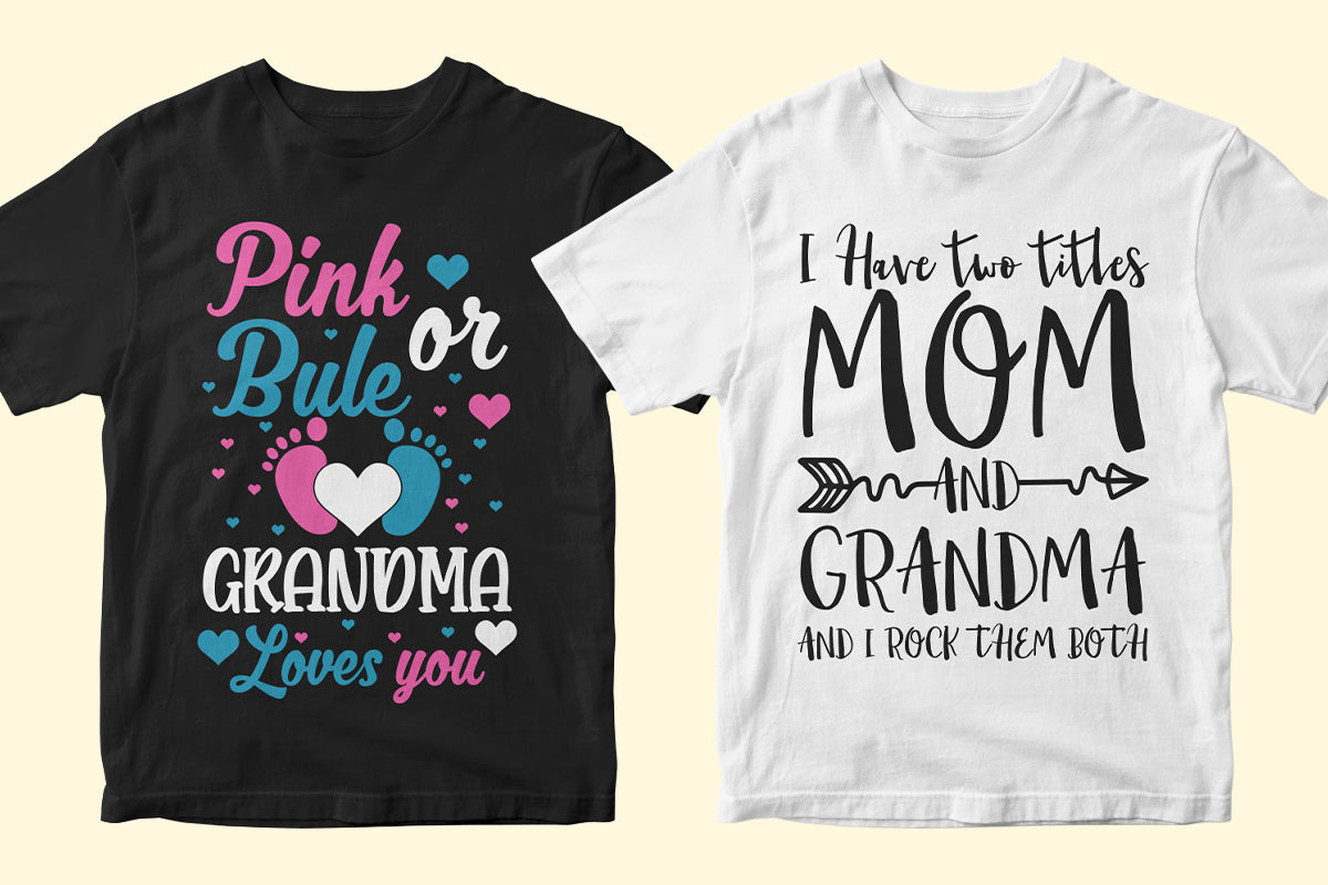 Grandma 50 Editable T-shirt Designs Bundle Part 2