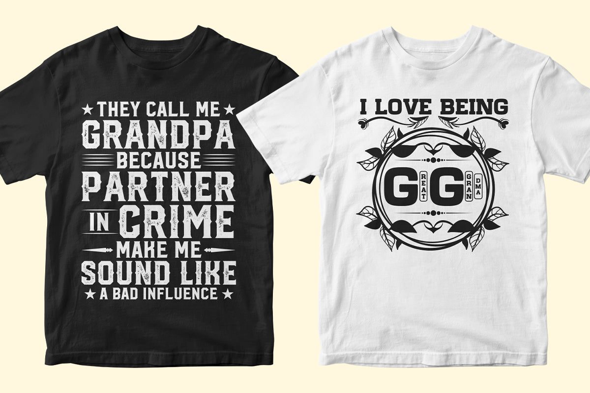 Grandma 50 Editable T-shirt Designs Bundle Part 2