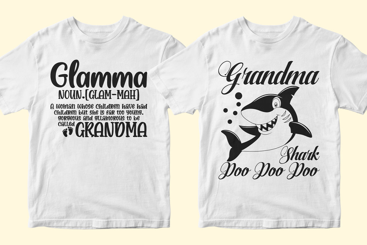 Grandma 50 Editable T-shirt Designs Bundle Part 2