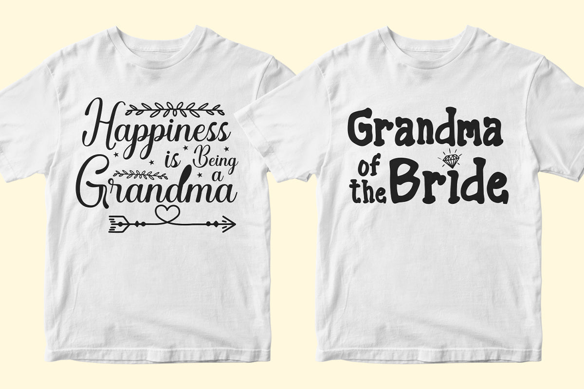 Grandma 50 Editable T-shirt Designs Bundle Part 2