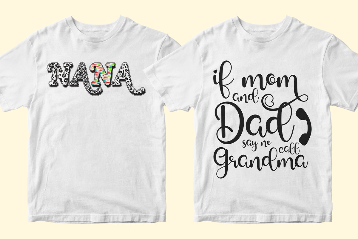 Grandma 50 Editable T-shirt Designs Bundle Part 2