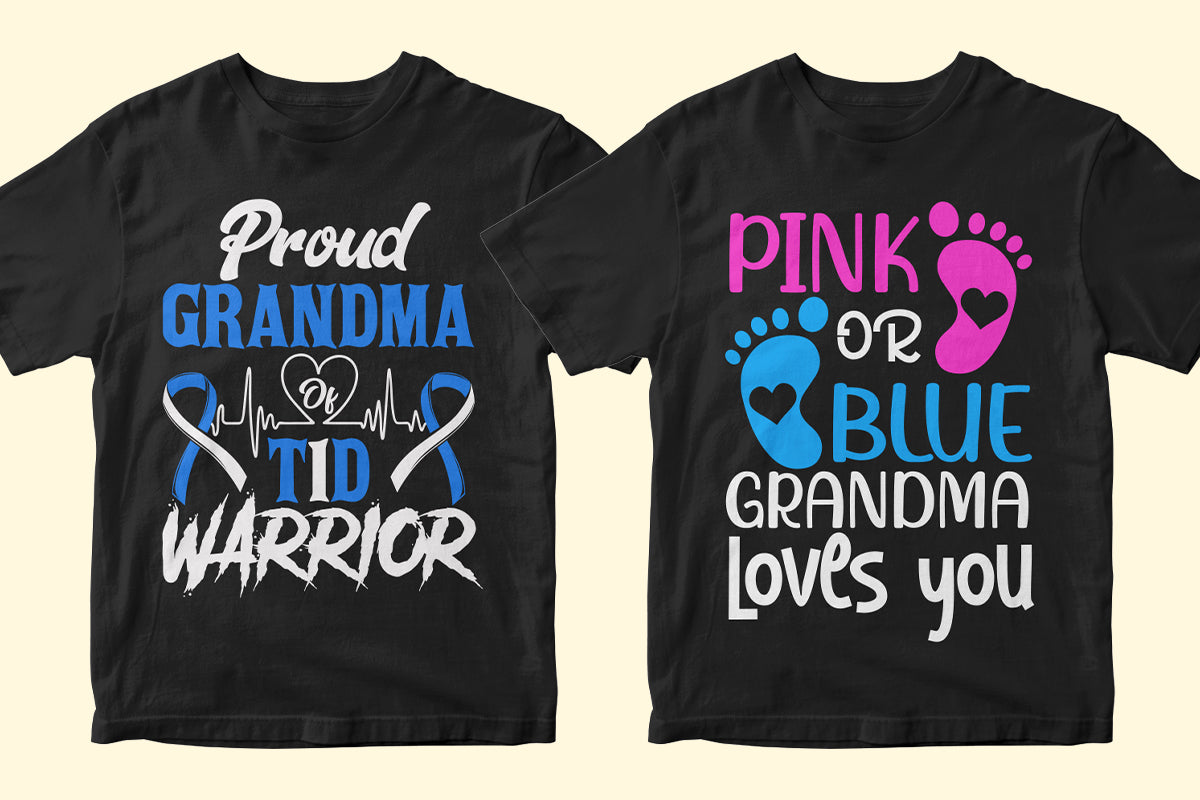 Grandma 50 Editable T-shirt Designs Bundle Part 2