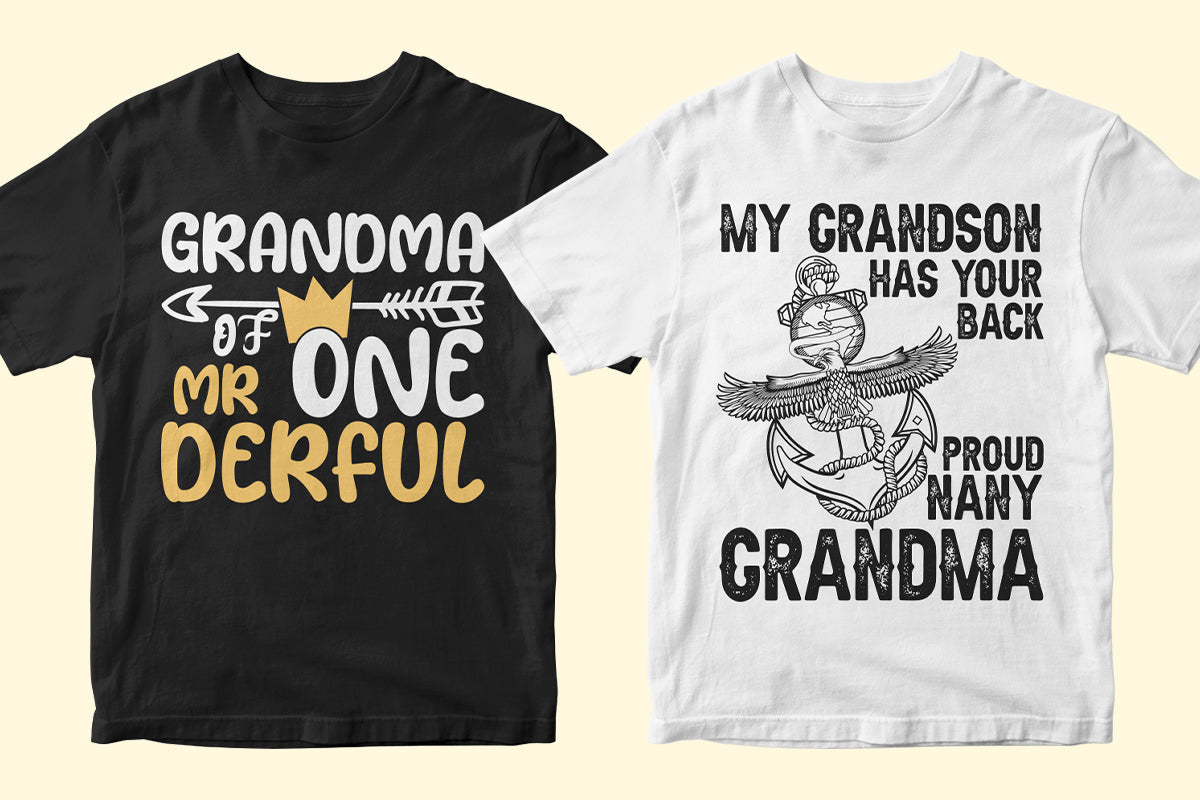 Grandma 50 Editable T-shirt Designs Bundle Part 2