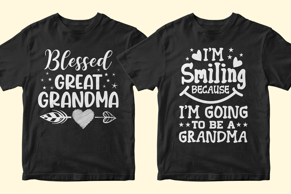 Grandma 50 Editable T-shirt Designs Bundle Part 2