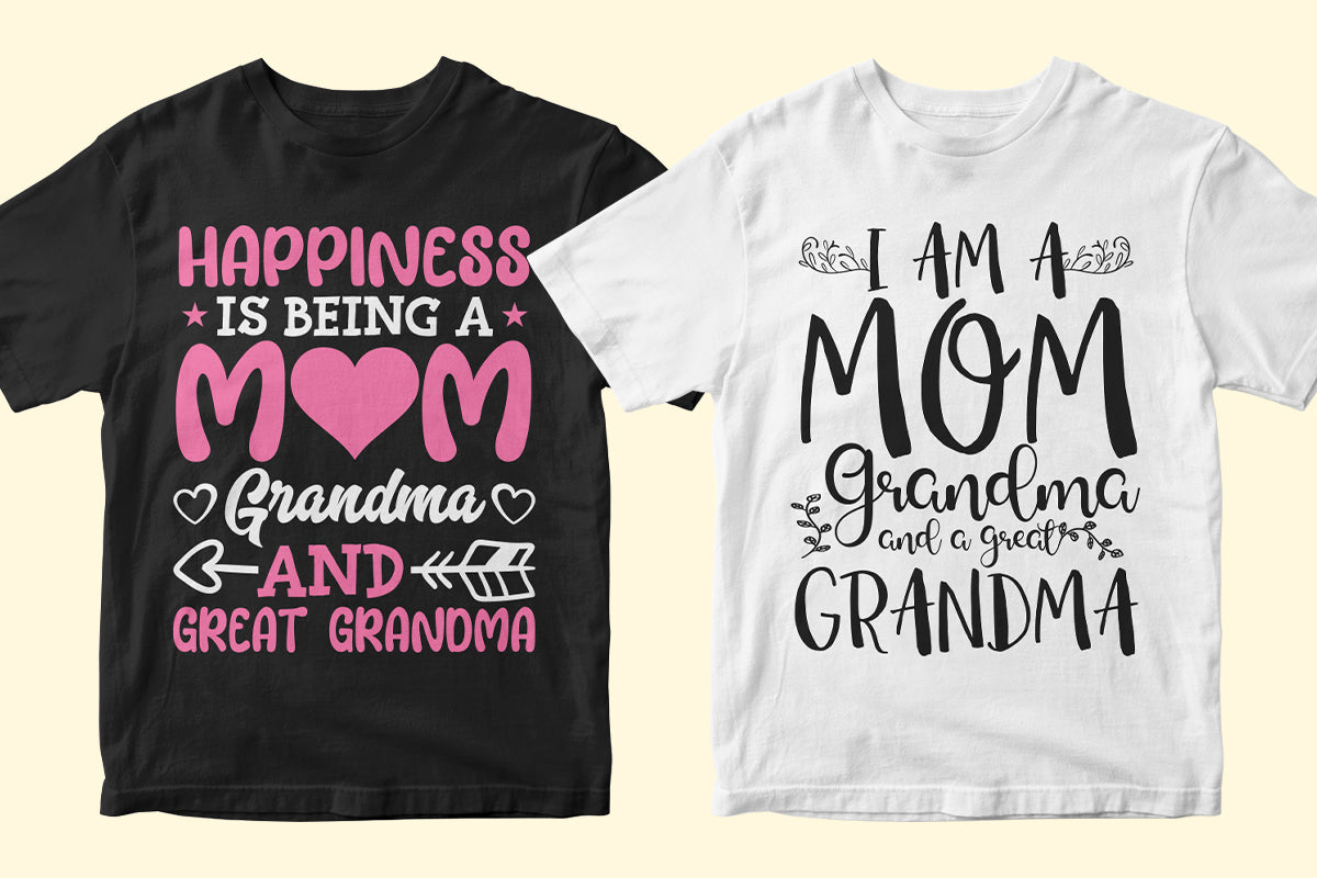 Grandma 50 Editable T-shirt Designs Bundle Part 2