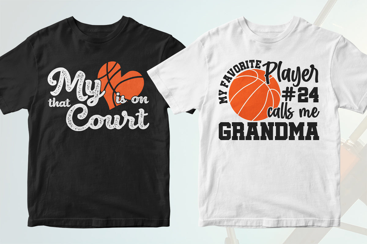 Basketball 50 Editable T-shirt Designs Bundle Part 1