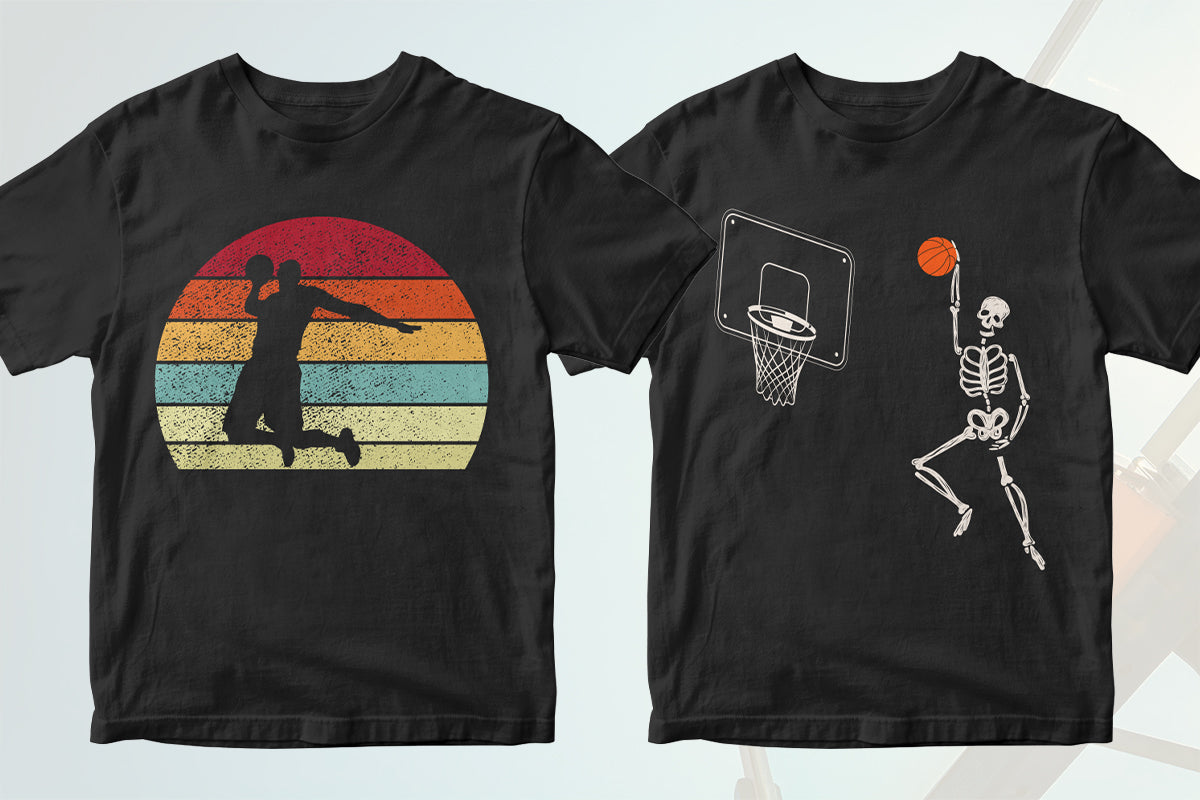 Basketball 50 Editable T-shirt Designs Bundle Part 1