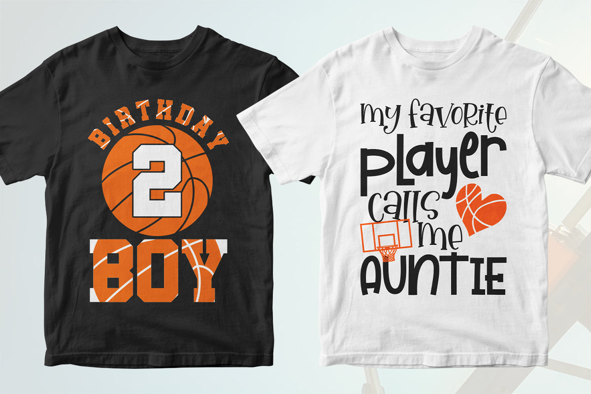 Basketball 50 Editable T-shirt Designs Bundle Part 1