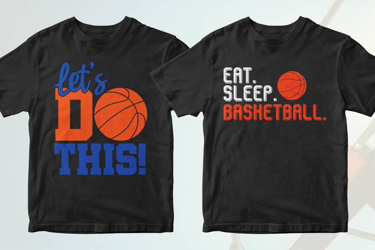 Basketball 50 Editable T-shirt Designs Bundle Part 1