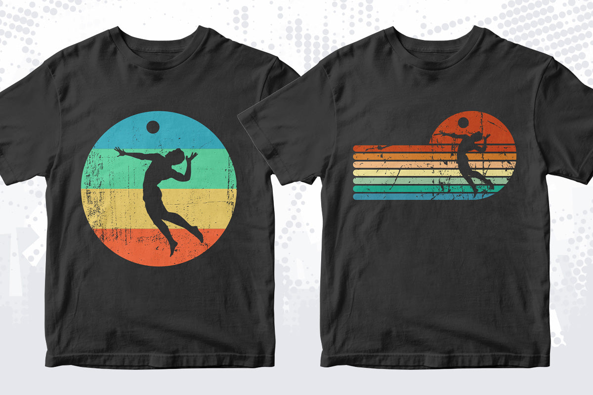 Volleyball 50 Editable T-shirt Designs Bundle Part 1