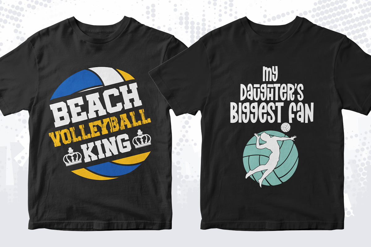 Volleyball 50 Editable T-shirt Designs Bundle Part 1