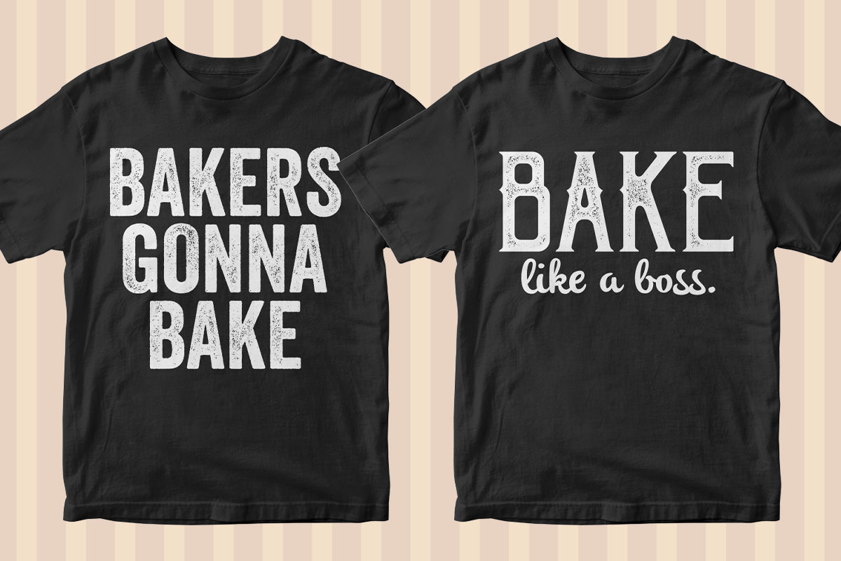 Baker 50 Editable T-shirt Designs Bundle Part 1