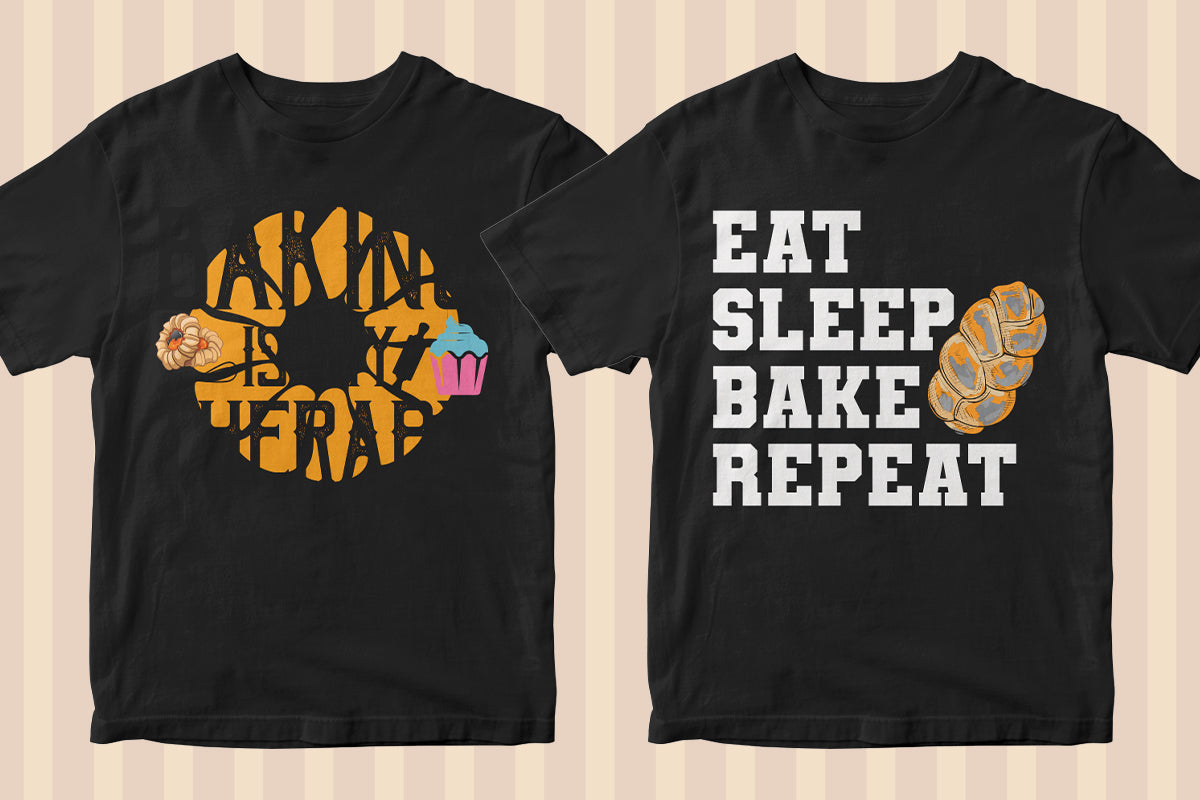 Baker 50 Editable T-shirt Designs Bundle Part 1