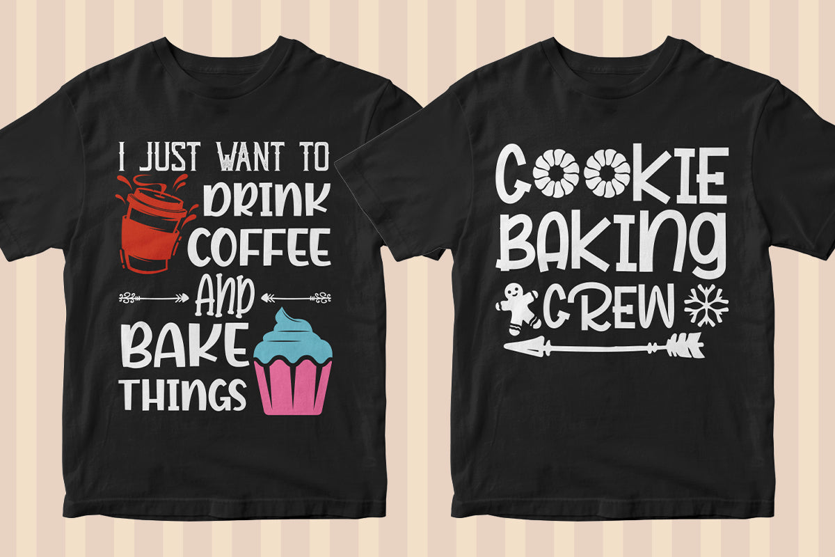 Baker 50 Editable T-shirt Designs Bundle Part 1