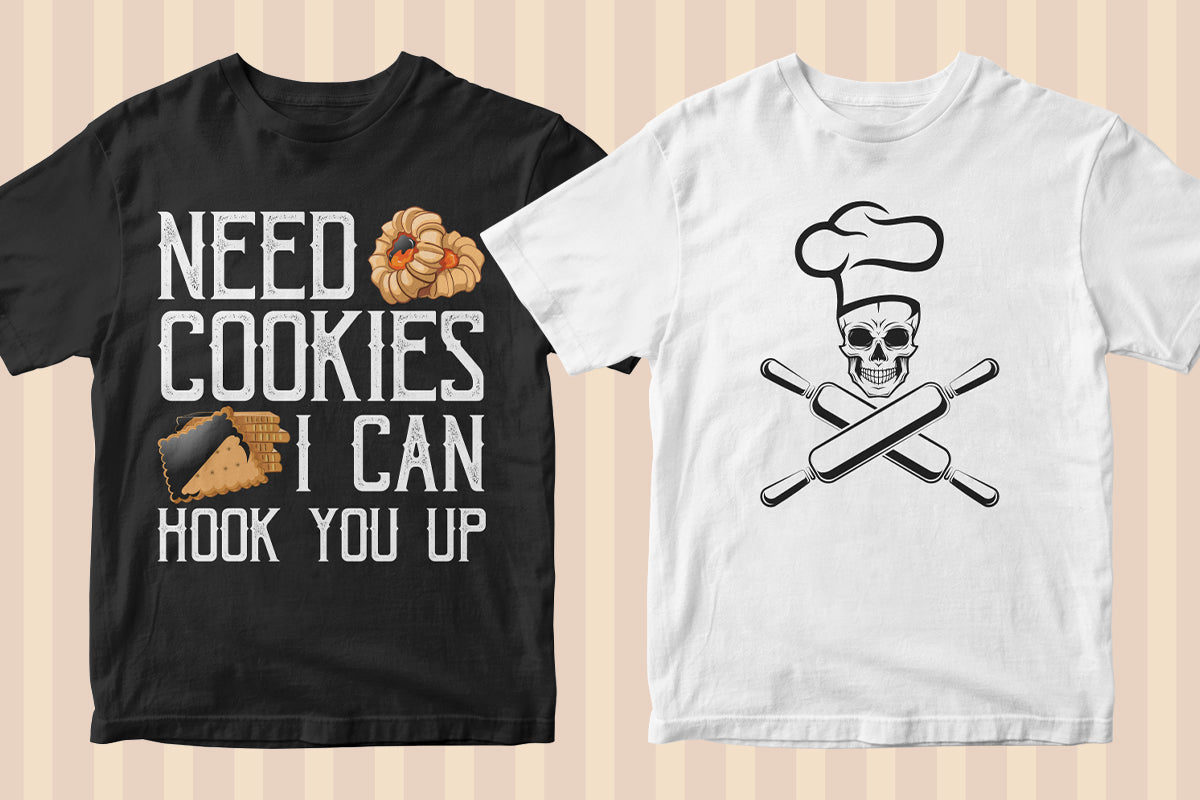 Baker 50 Editable T-shirt Designs Bundle Part 1