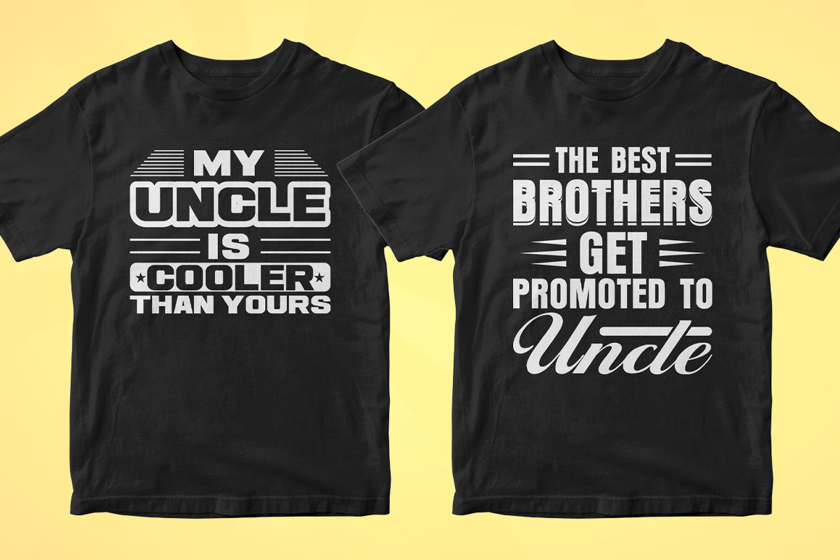 Uncle 50 Editable T-shirt Designs Bundle Part 1