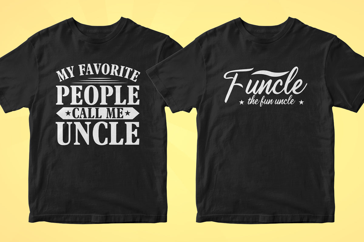 Uncle 50 Editable T-shirt Designs Bundle Part 1