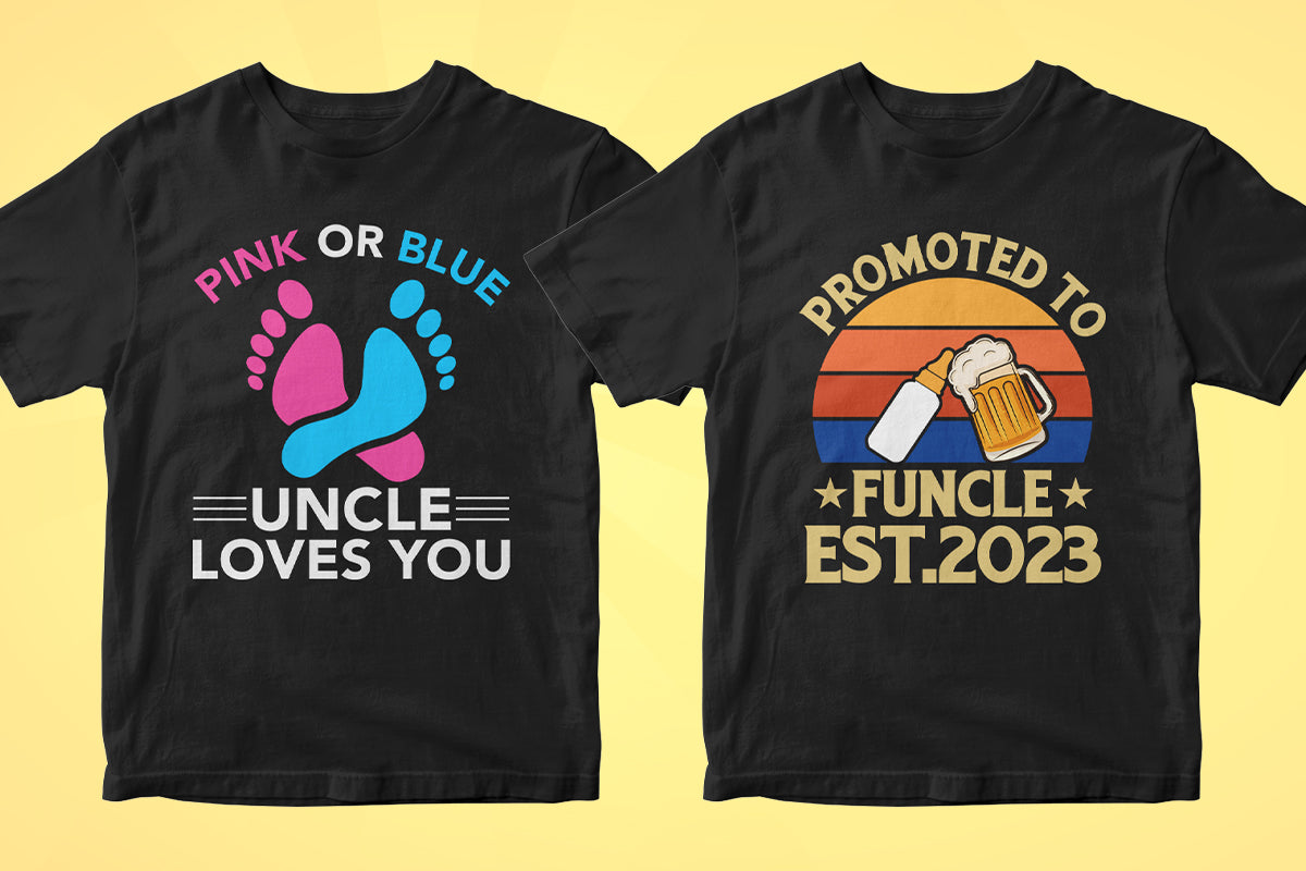 Uncle 50 Editable T-shirt Designs Bundle Part 1