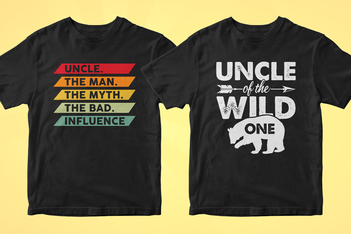 Uncle 50 Editable T-shirt Designs Bundle Part 1