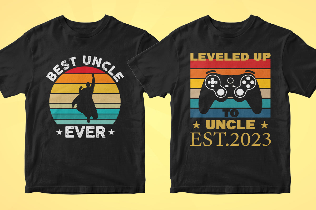 Uncle 50 Editable T-shirt Designs Bundle Part 1