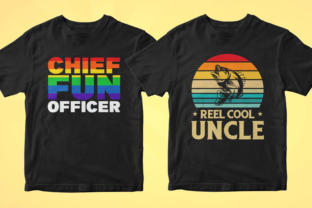 Uncle 50 Editable T-shirt Designs Bundle Part 1