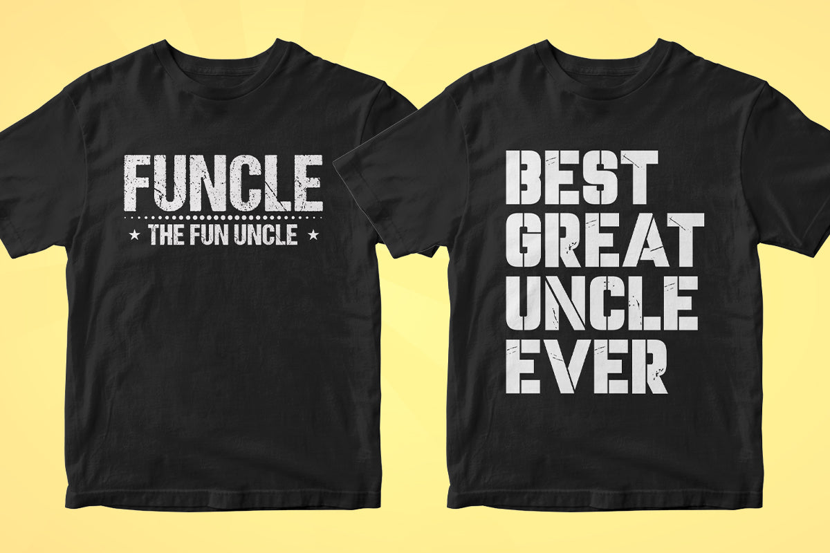 Uncle 50 Editable T-shirt Designs Bundle Part 1