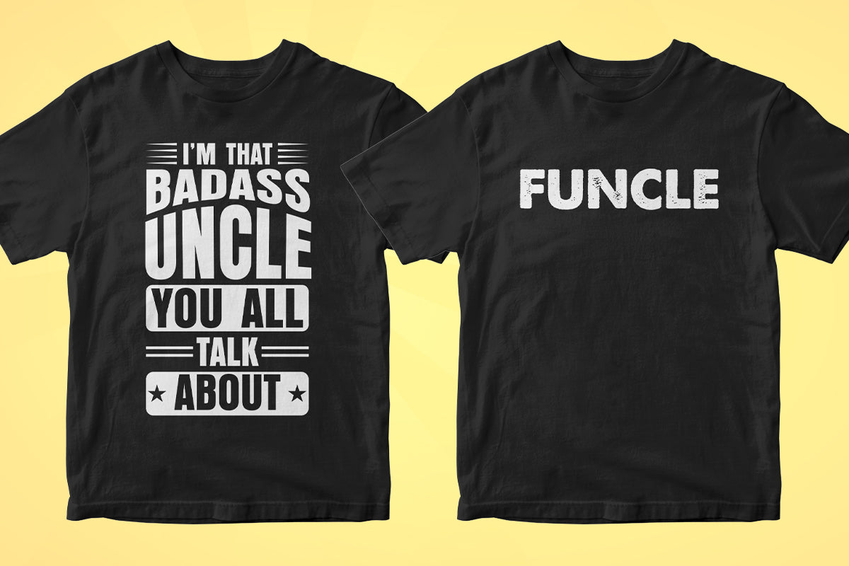 Uncle 50 Editable T-shirt Designs Bundle Part 1