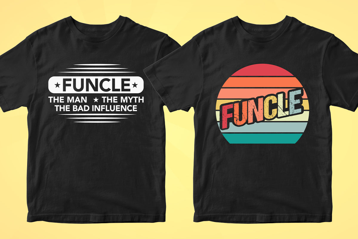 Uncle 50 Editable T-shirt Designs Bundle Part 1