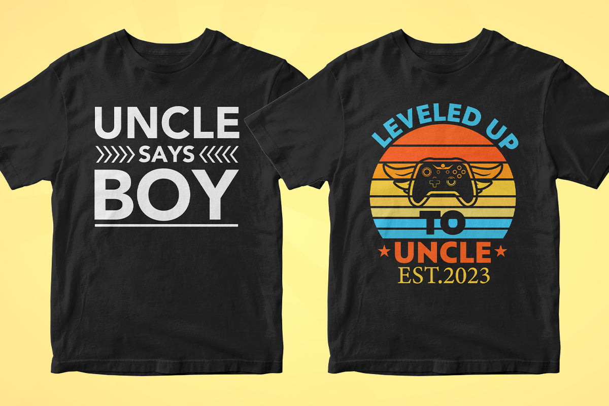 Uncle 50 Editable T-shirt Designs Bundle Part 1