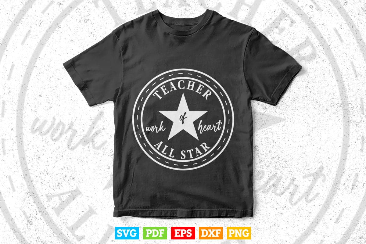 All Star Teacher Teaching Svg Digital Files.