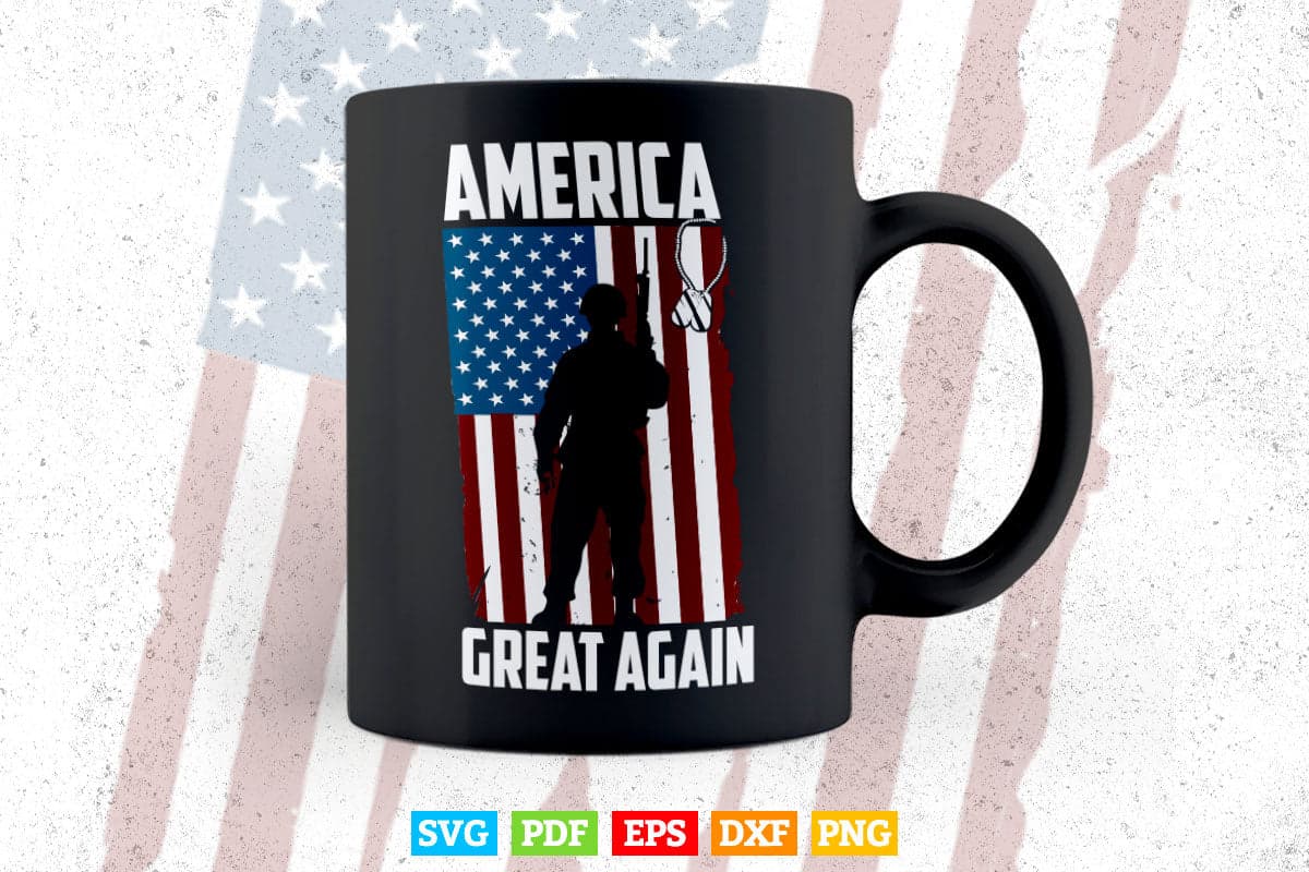 America Great Again 4th of July Svg T shirt Design.