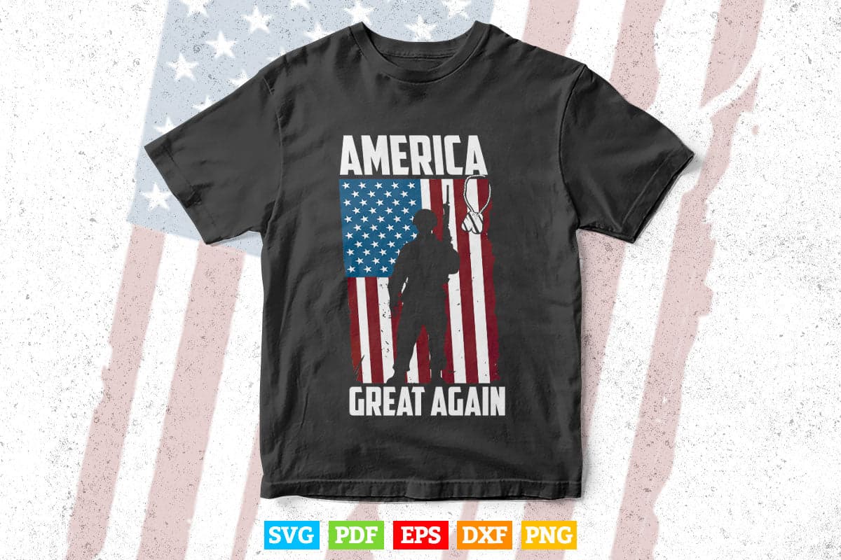 America Great Again 4th of July Svg T shirt Design.