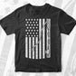 American flag Fishing Patriotic USA Fisherman Vector T shirt Design in Ai Png Svg Printable Files