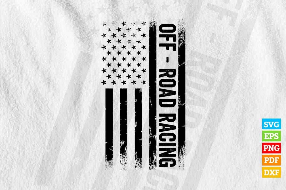 American Flag Of Rod Racer T shirt Design Png Svg Printable Files