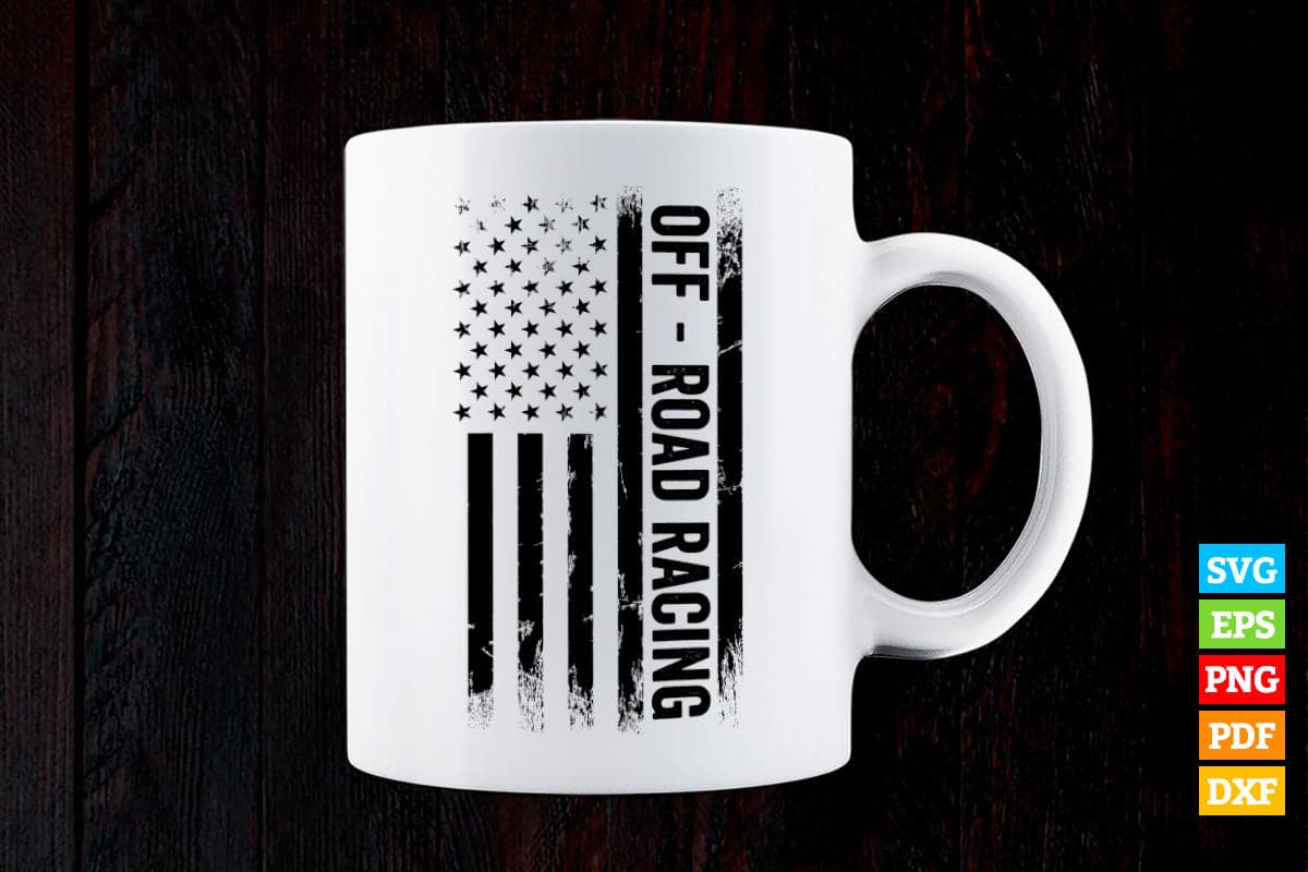 American Flag Of Rod Racer T shirt Design Png Svg Printable Files