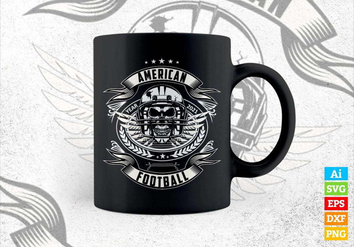 American Football Vector T-shirt Design in Ai Svg Png Files