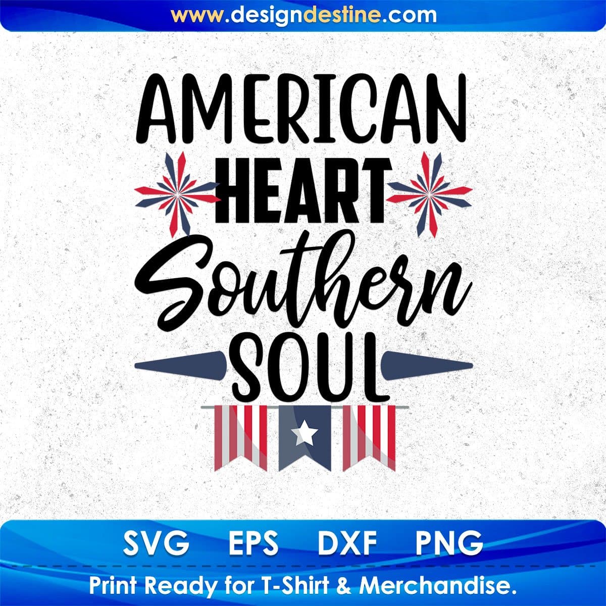 American Heart Southern Soul T shirt Design In Svg Png Cutting Printable Files