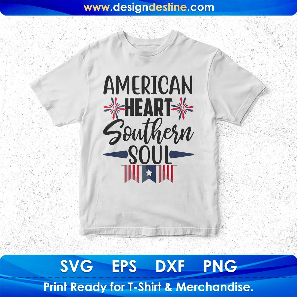 American Heart Southern Soul T shirt Design In Svg Png Cutting Printable Files